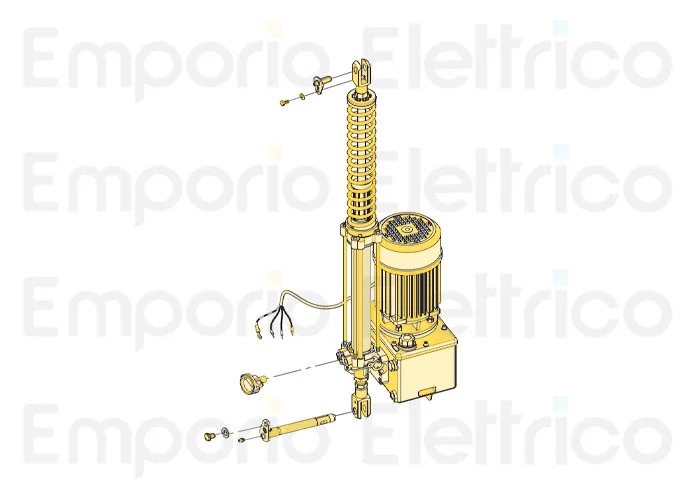 fadini repuesto cos 982 con motor-centralina-pistón ø 50 mm de 14 s por bayt 980 97321