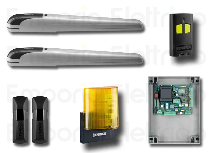 beninca kit de automatización para puertas batientes 230v kbob50me