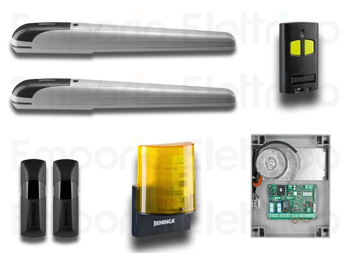 beninca kit de automatización para puertas batientes 24vdc kbob5024e