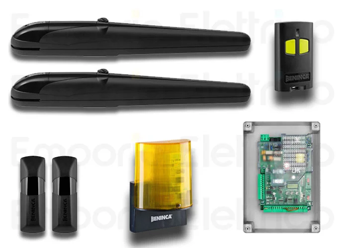 beninca kit de automatización para puertas batientes 24v kbob3024e.dk 959003487