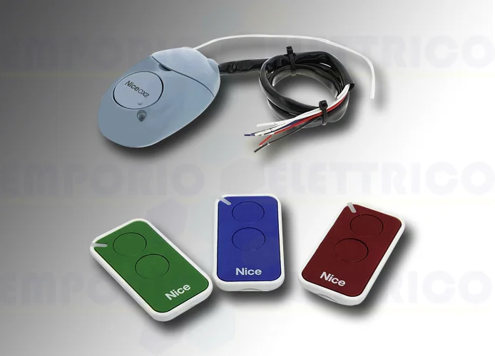 nice kit mandos receptor serie inti rojo verde azul intikit