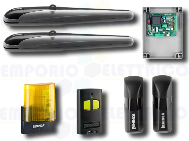 beninca kit de automatización para puertas batientes 230v ac kbob30me.b 9598106