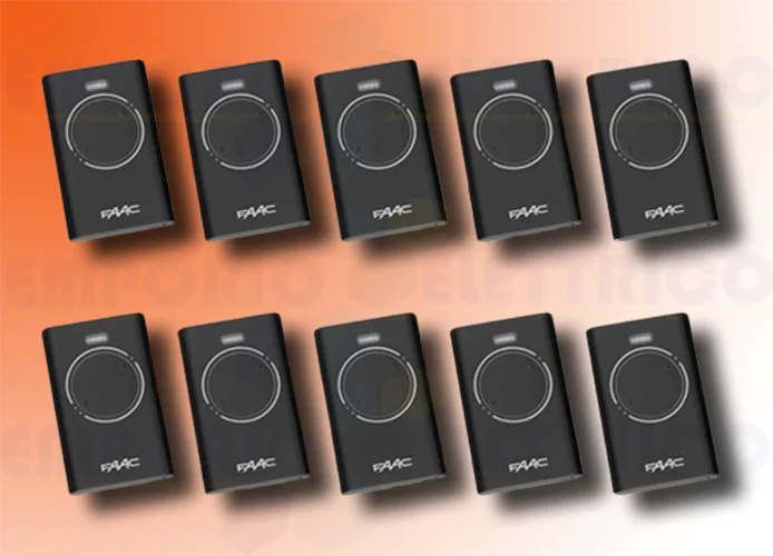 faac 10 mandos 2 canales 433mhz xt2 433 slh lr 7870071 (new code 787032)
