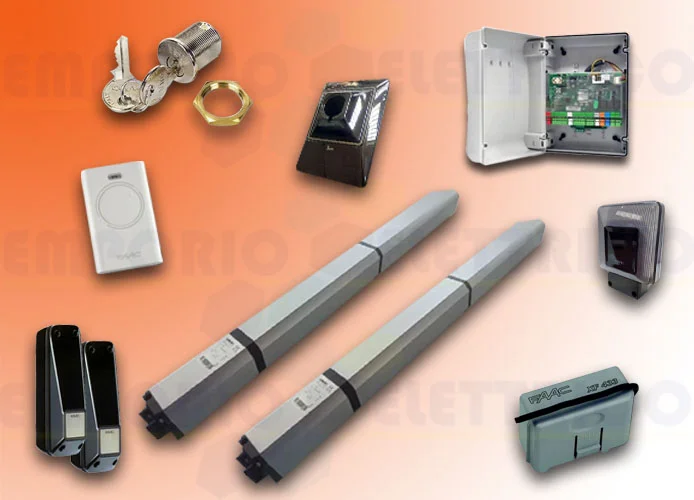 faac kit automatización hidráulica 24v dc hybrid s450h kit safe 105683fr