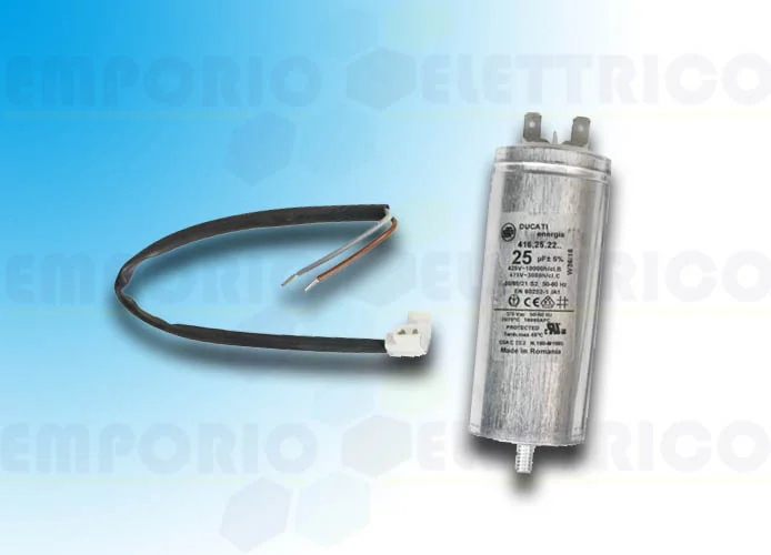 came repuesto condensador 25 mF con cables y tornillos 119rir297