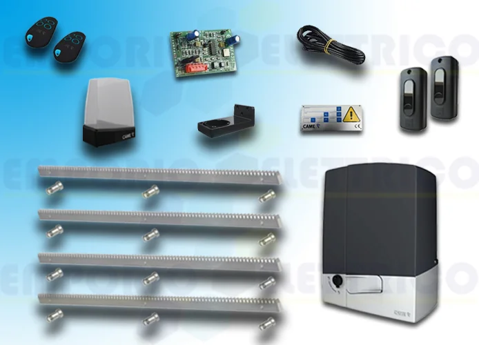 came kit de automatización 801ms-0180 + cremallera galvanizada 4mt 8k01ms-004cremz