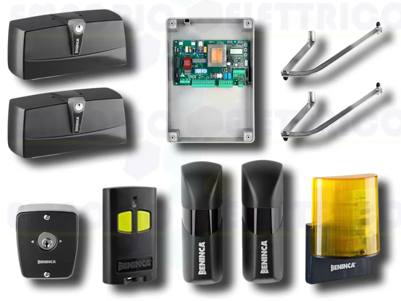 beninca kit de automatización para puertas batientes 230v kpr+tokey 9598783