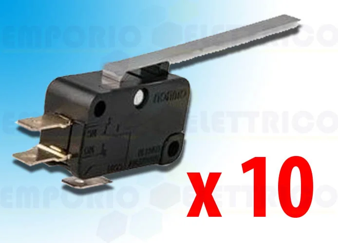 came repuesto micro interruptores palanca larga 10pzs 119rir085