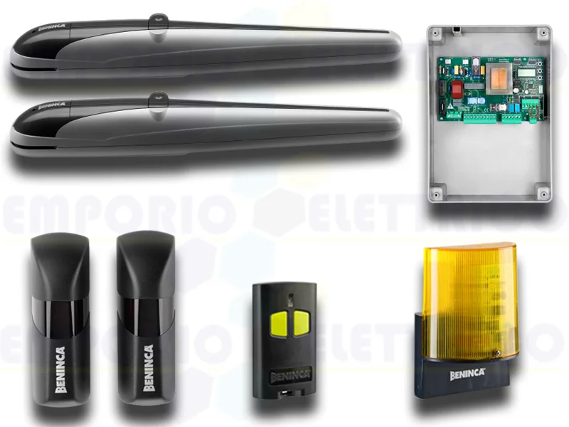 beninca kit de automatización para puertas batientes 230v kbob21m 9598097