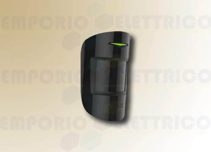 ajax detector de movimiento inalámbrico negro motionprotect plus 38199