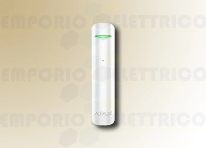 ajax detector de rotura de vidrio inalámbrico glassprotect bianco 38109