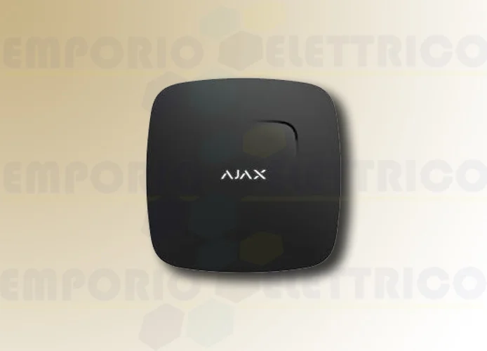 ajax detector de humo inalámbrico negro  fireprotect plus 38106