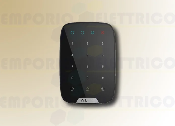 ajax teclado inalámbrico bidireccional negro keypad 38248