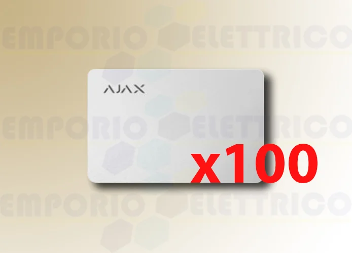ajax tarjeta sin contacto pass blanco (100 piezas) 38221