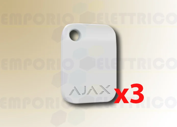 ajax llavero sin contacto blanco tag (3 piezas) 38232