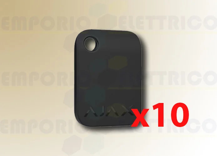 ajax llavero sin contacto negro tag (10 piezas) 38226
