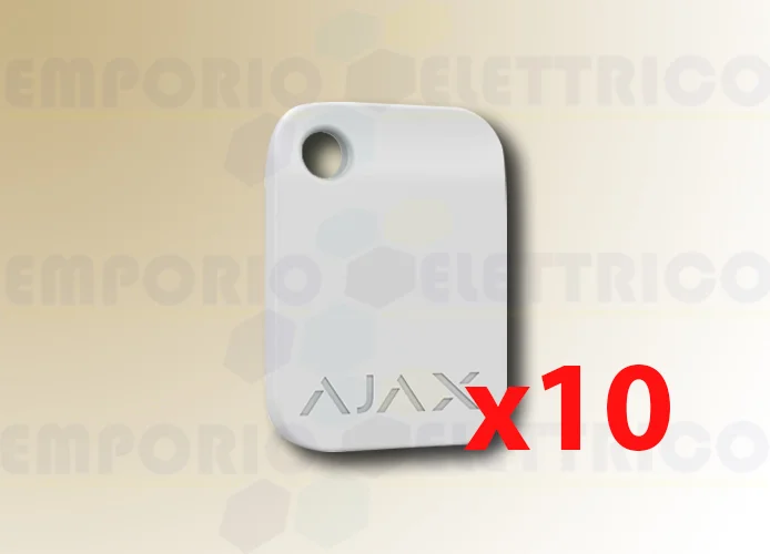 ajax llavero sin contacto blanco tag (10 piezas) 38230