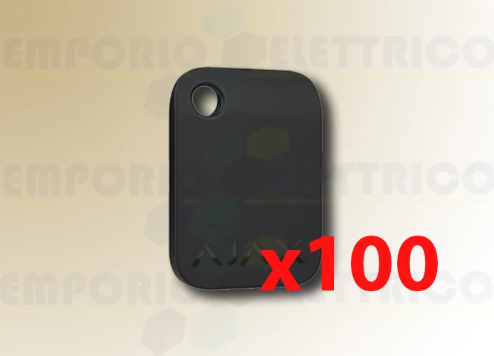 ajax llavero sin contacto negro tag (100 piezas) 38225