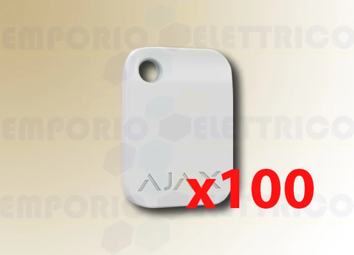 ajax llavero sin contacto blanco tag (100 piezas) 38229