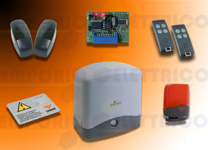 cardin kit para puertas correderas con peso de la hoja 300kg 24v kt-slacefast