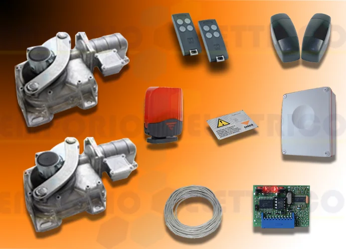 cardin kit motores subterráneos para puertas batientes 24v kt-hlxcore24t
