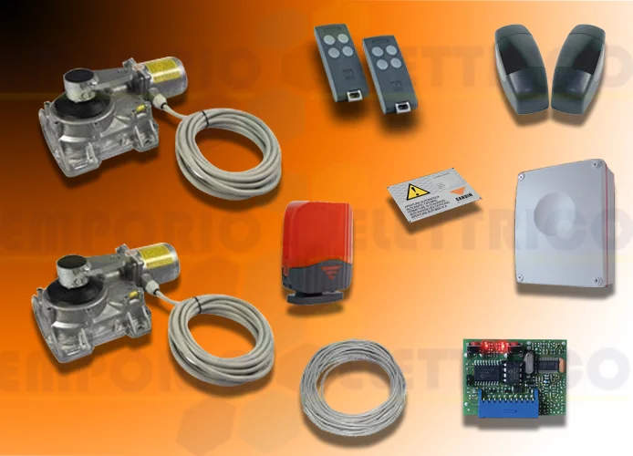 cardin kit motores subterráneos para puertas batientes 230v kt-hlxcore230t