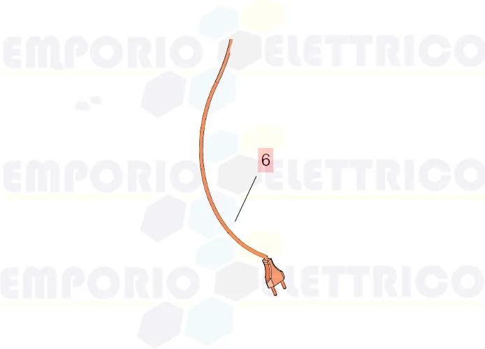 faac ricambio cavo c/spina e70 l=1000 7514365