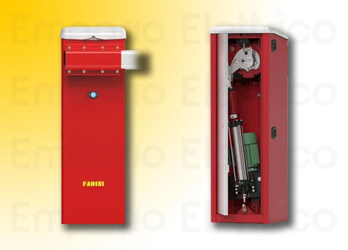 fadini barrera automática 230v versión izquierda barras de 6,40 a 8,5m bayt980 9805sxl