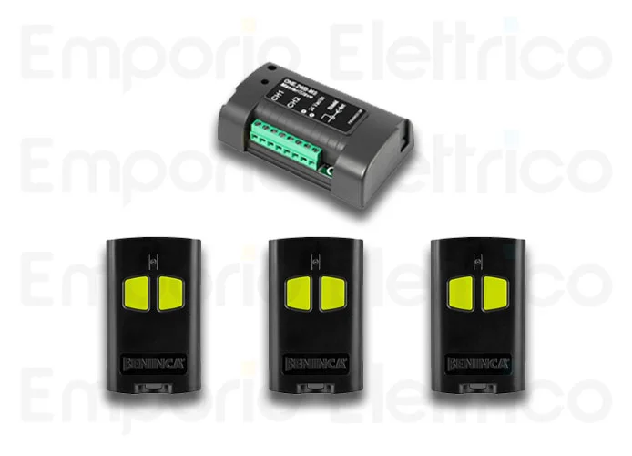 beninca kit receptor one2wb-ms e mandos a distancia 2 canales 952001928 kone2wb-ms
