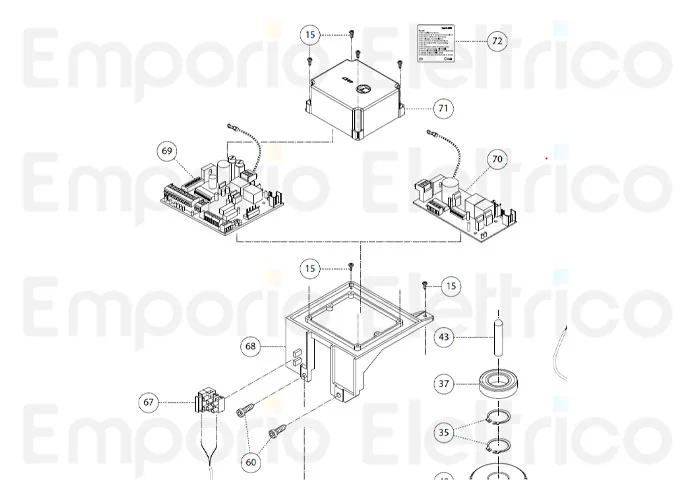 fadini repuesto soporte programmador por bart 350 35068