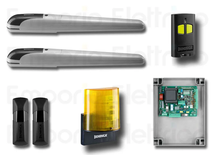 beninca kit de automatización para puertas batientes 230v kbob50me