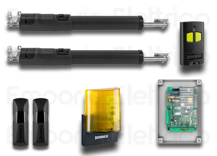 beninca kit de automatización para puertas batientes 24V ktom4024e 959003366
