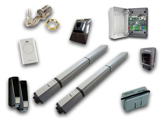 faac kit automatización hidráulica 24v dc hybrid s450h kit safe 105683