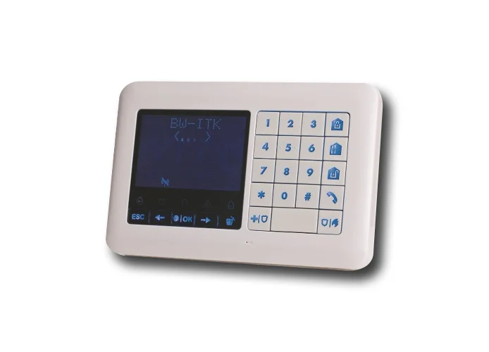 bentel teclado lcd inalámbrico bw-itk