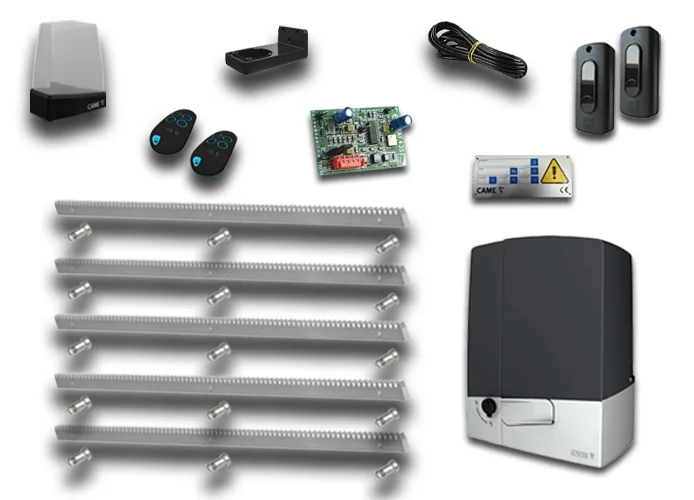 came kit automatización 801ms-0180 + 5mt cremallera galvanizada 8k01ms-004cremz5