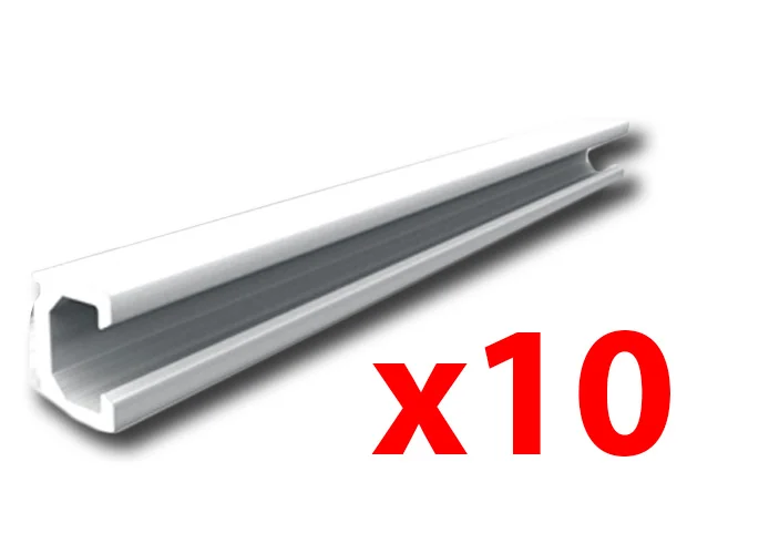 came perfil de aluminio l=2 m (paquete de 10 pzs) 806ed-0163
