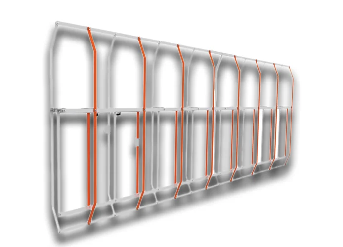 came estante de aluminio h=1300 mm (accesorio por 803xa-0270) 803xa-0350