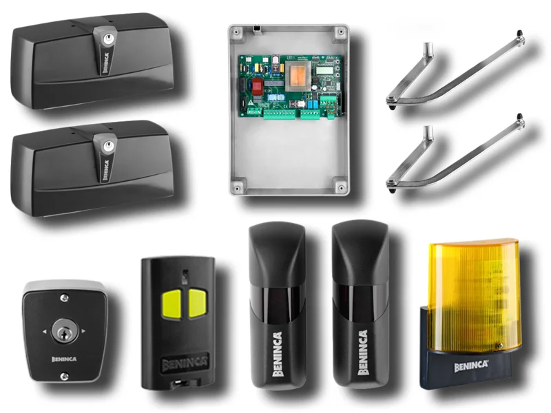 beninca kit de automatización para puertas batientes 230v kpr+tokey 9598783