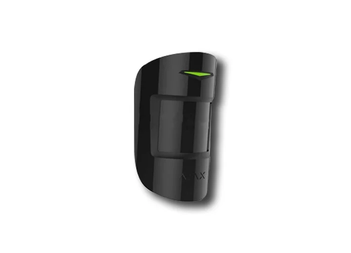 ajax detector de movimiento inalámbrico negro motionprotect plus 38199