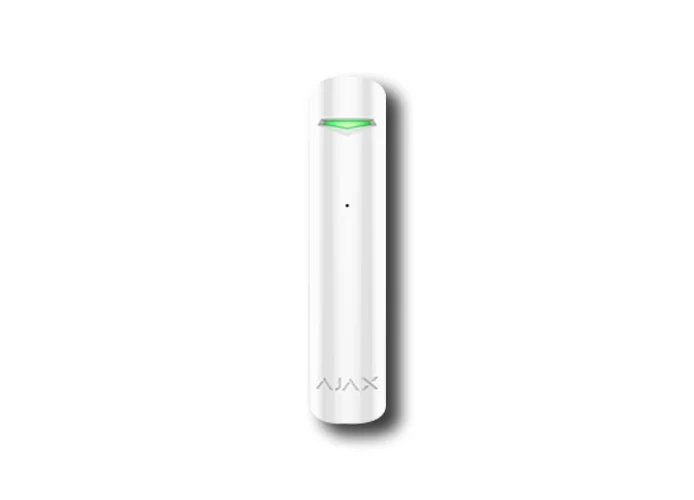 ajax detector de rotura de vidrio inalámbrico glassprotect bianco 38109