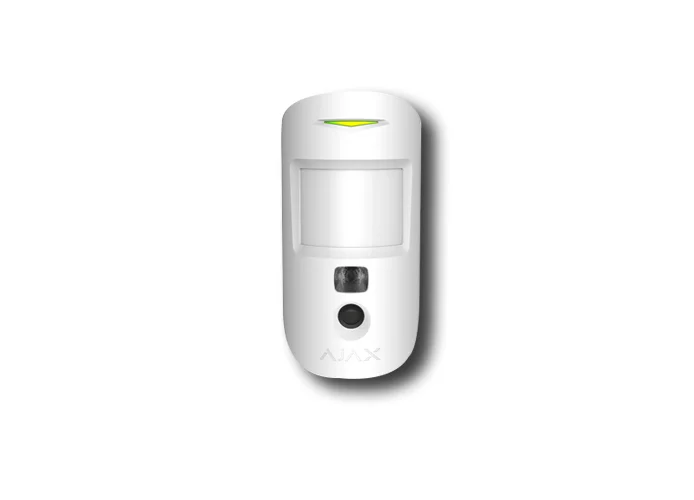 ajax detector de movimiento inalámbrico blanco motioncam 38190