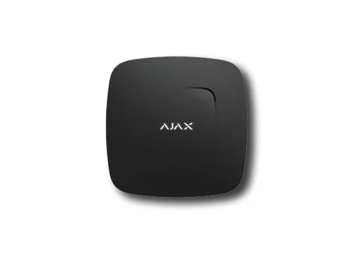 ajax detector de humo inalámbrico negro fireprotect 38104