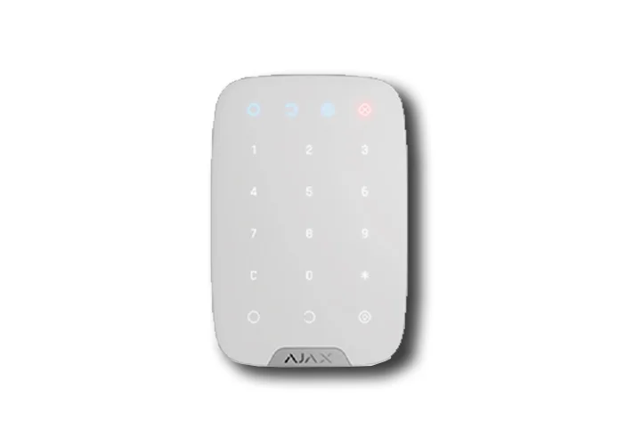 ajax teclado inalámbrico bidireccional blanco keypad 38249