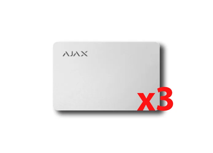 ajax tarjeta sin contacto pass blanco (3 piezas) 38224
