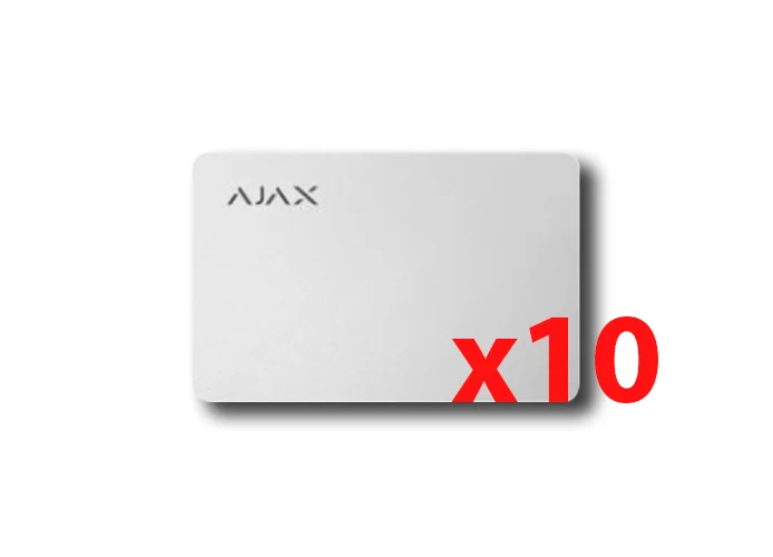 ajax tarjeta sin contacto pass blanco (10 piezas) 38222