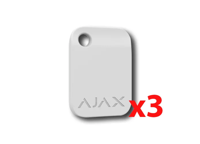 ajax llavero sin contacto blanco tag (3 piezas) 38232