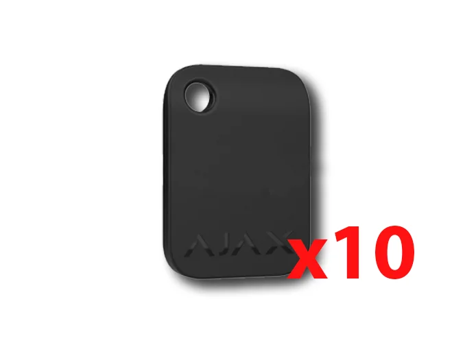 ajax llavero sin contacto negro tag (10 piezas) 38226