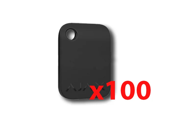 ajax llavero sin contacto negro tag (100 piezas) 38225