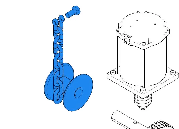 came repuesto polea de arrollador de cadenas cat-x 119rix007