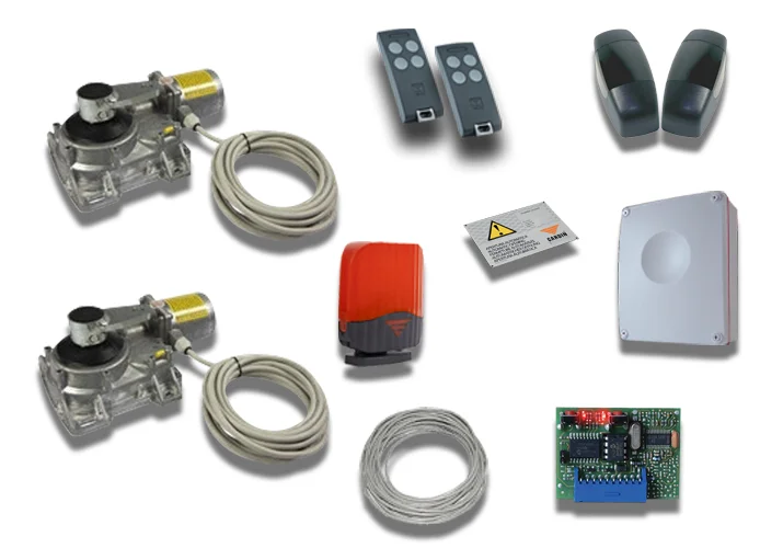 cardin kit motores subterráneos para puertas batientes 230v kt-hlxcore230t